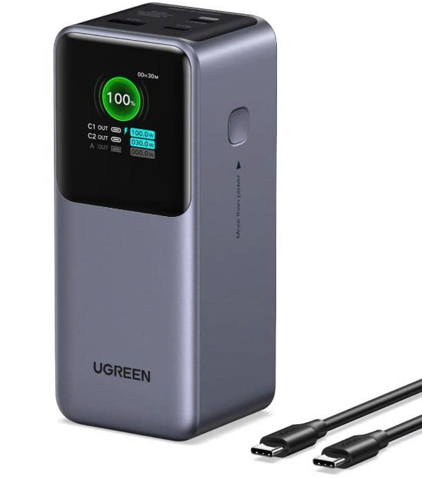 Pin sạc dự phòng Nexodedùng cho điện thoại 20000mAh  130W Li-ion Ugreen 35524B PB721